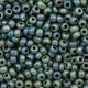 Miyuki rocailles Perlen 8/0 - Opaque picasso dark teal 8-4516